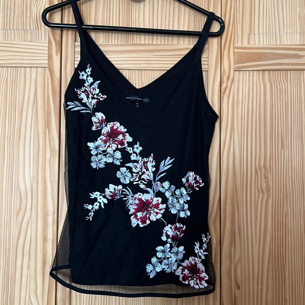 WHBM Sleeveless V-Neck Sz M